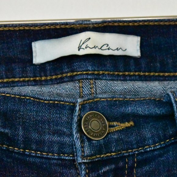 KanCan Jeans Womens 27 Mid Rise Destructed Skinny Distressed Stretch Denim Fray - Picture 8 of 14